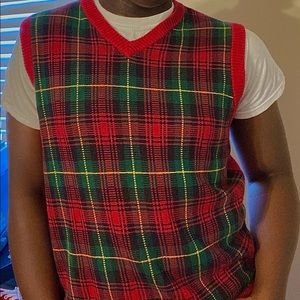 Red Checkerboard Vintage Vest 🦺